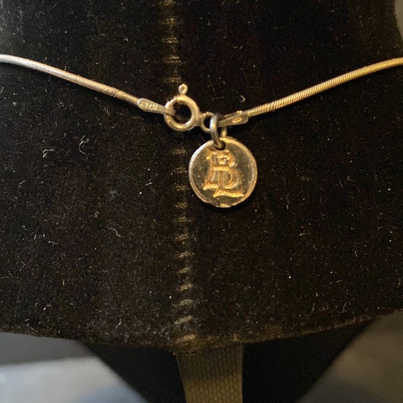 Amethyst Crystal Point on Silver Chain - Picture 2 of 4